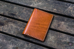 No.44 Personalized Leather Field Notes Cover - Chocolate Brown-Galen Leather