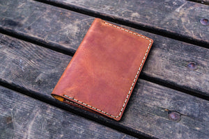 No.44 Personalized Leather Field Notes Cover - Crazy Horse Tan-Galen Leather