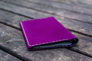No.44 Personalized Leather Field Notes Cover - Purple-Galen Leather