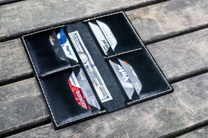 No.49 Handmade Leather Women Wallet - Black-Galen Leather