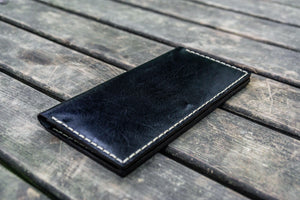 No.49 Handmade Leather Women Wallet - Black-Galen Leather