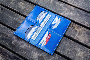 No.49 Handmade Leather Women Wallet - Blue-Galen Leather
