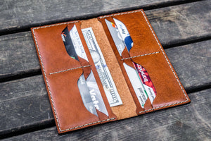 No.49 Handmade Leather Women Wallet - Brown-Galen Leather