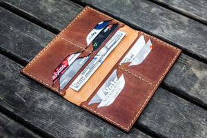 No.49 Handmade Leather Women Wallet - Crazy Horse Tan-Galen Leather