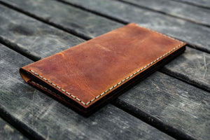 No.49 Handmade Leather Women Wallet - Crazy Horse Tan-Galen Leather