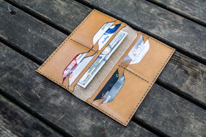 No.49 Handmade Leather Women Wallet - Natural-Galen Leather