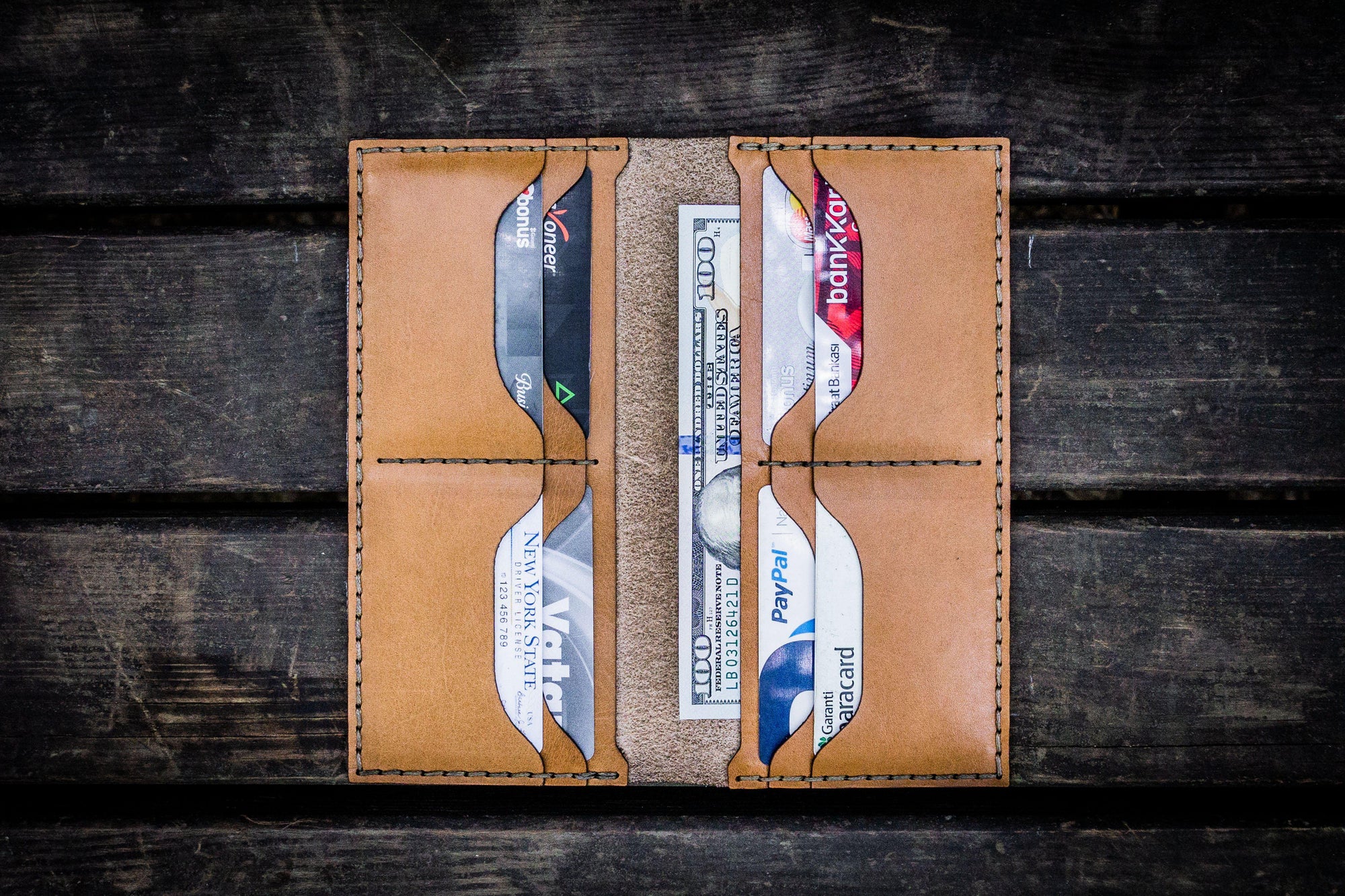 No.49 Handmade Leather Women Wallet - Natural-Galen Leather