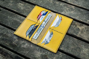 No.49 Handmade Leather Women Wallet - Yellow-Galen Leather