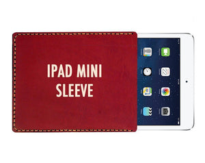 Personalized iPad Mini , Mini 2, Mini 3, Mini 4 Leather Sleeve-Galen Leather