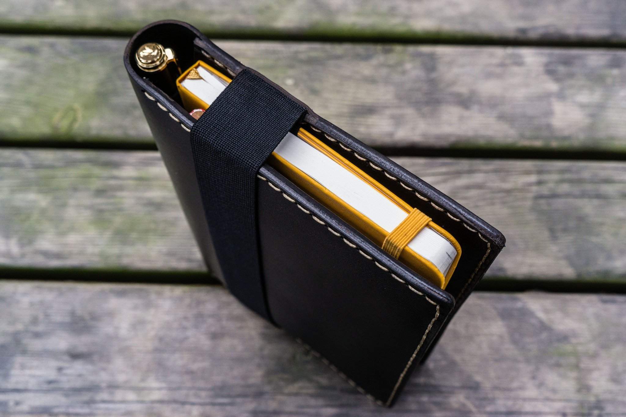 Personalized Leather Journal for iPad Mini & Large Moleskine