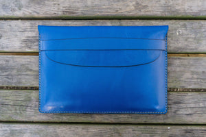 Personalized Leather MacBook Sleeves - Blue-Galen Leather