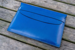 Personalized Leather MacBook Sleeves - Blue-Galen Leather