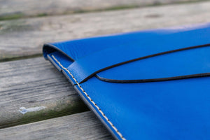 Personalized Leather MacBook Sleeves - Blue-Galen Leather