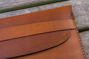 Personalized Leather MacBook Sleeves - Brown-Galen Leather