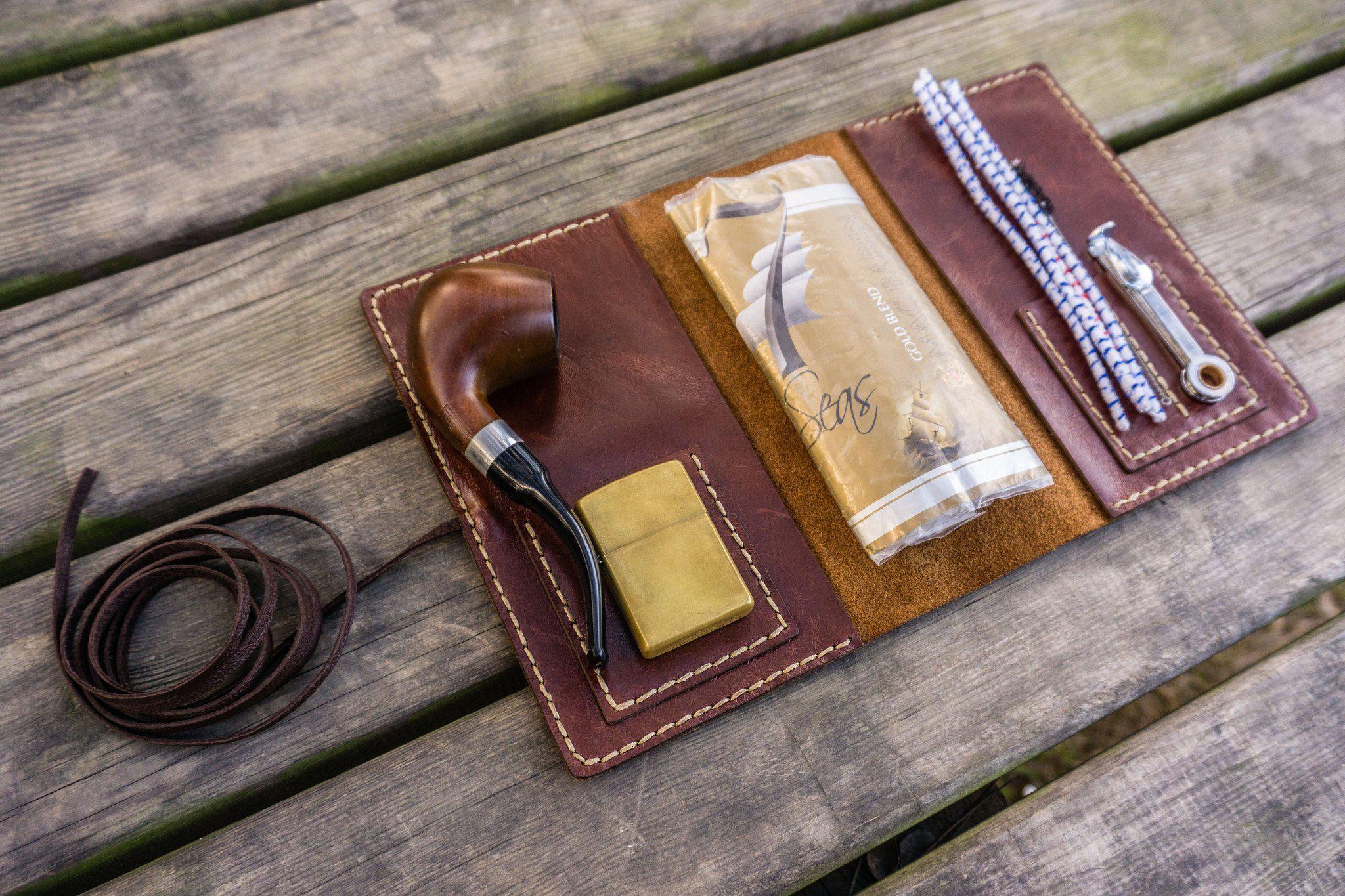 leather pipe tobacco pouch pattern Personalized Leather Pipe Pouch/Pipe Roll - Brown leather pipe tobacco pouch pattern Personalized Leather Pipe Pouch/Pipe Roll - Brown