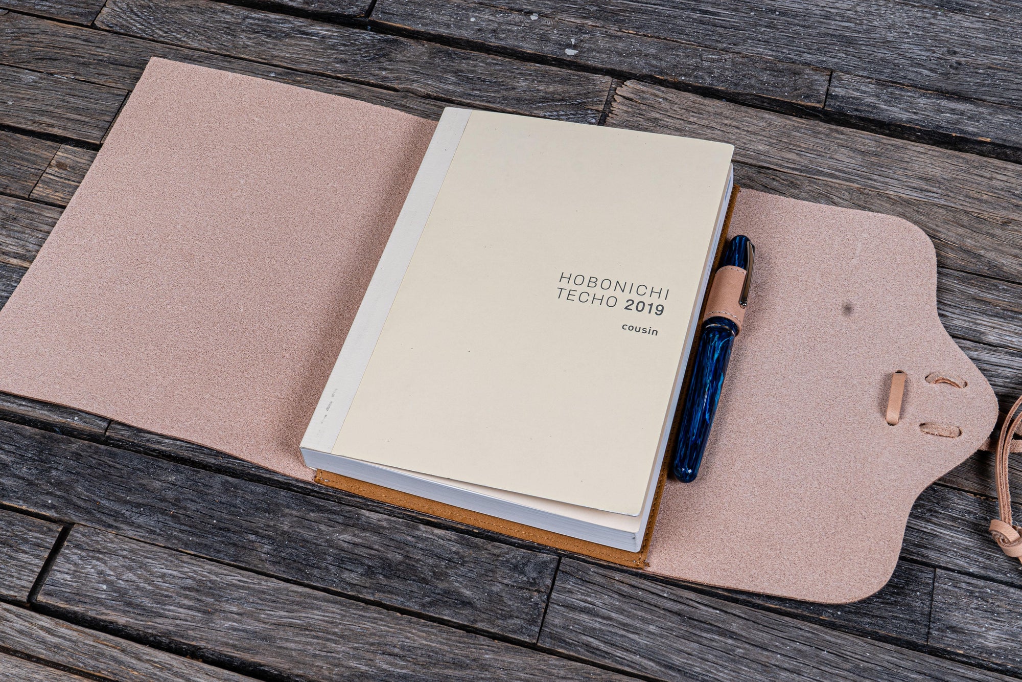 Undyed Leather Wrap Journal Refillable Writing Pad Galen Leather