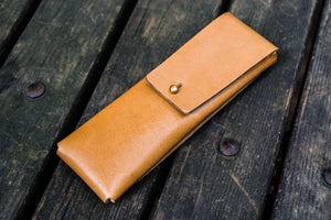 The Charcoal Leather Pencil Case for Blackwing Pencils - Natural-Galen Leather