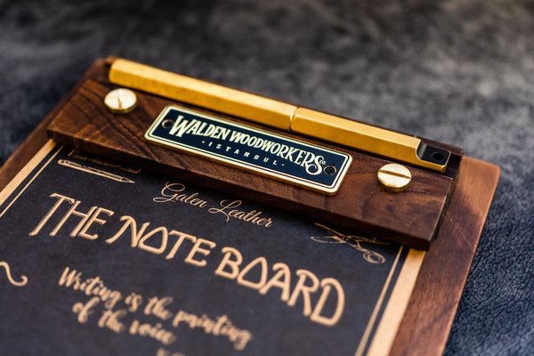 ファイル・バインダー・ケース Galen Leather The Note Board Mahogany the-note-board-wooden-rhodia-