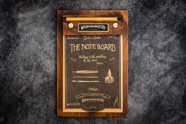 The Note Board - Wooden Rhodia Notepad Holder - Walnut | Galen Leather