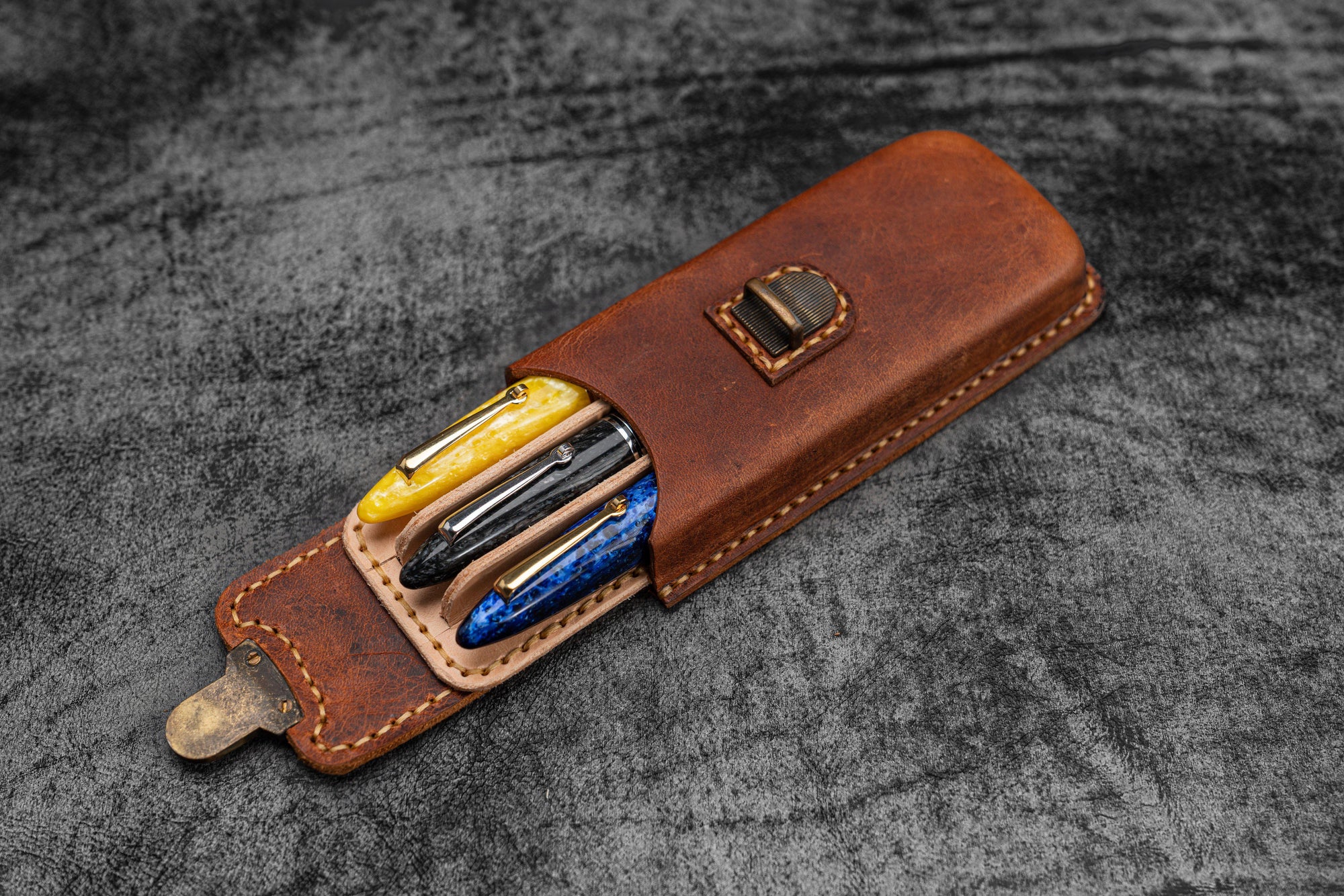 1-2-3 Pen Cases - leather – Franklin-Christoph