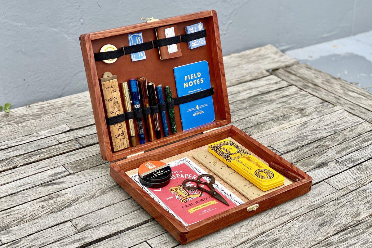The Writing Box - Limited edition - Rosewood Galen Leather