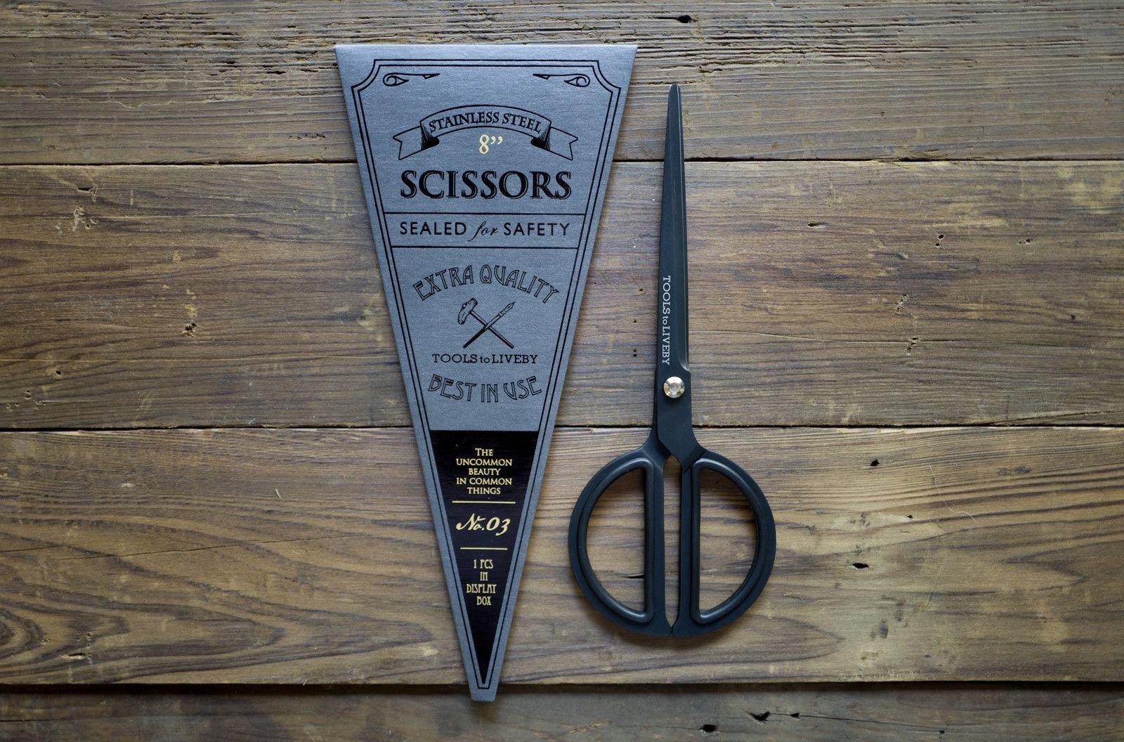 Tools to Liveby Black Scissors 8"-Galen Leather