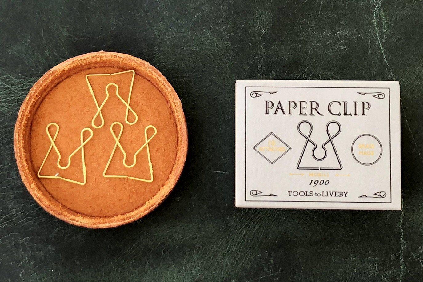 Tools to Liveby Brass Paper Clips (Mcgill)-Galen Leather