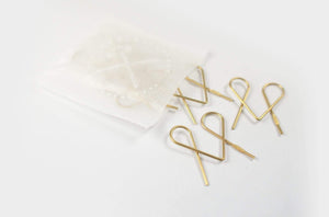 Tools to Liveby Brass Paper Clips (Niagara)-Galen Leather