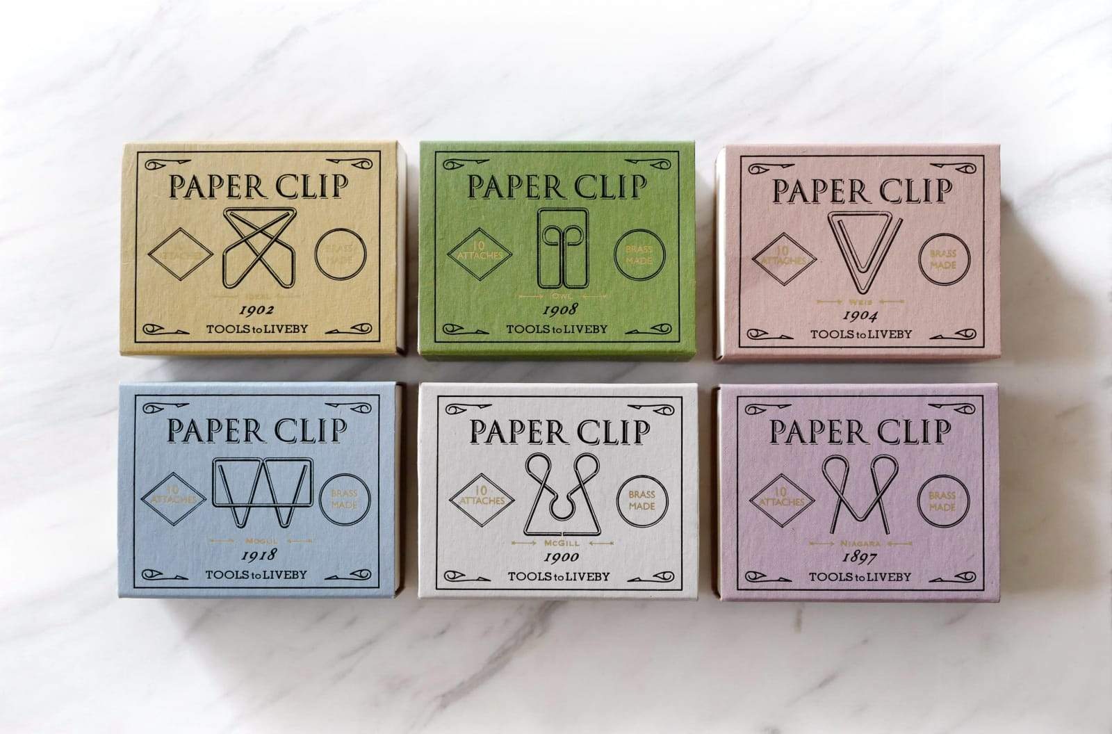 Tools to Liveby Brass Paper Clips (Niagara) - Buy Now - Galen Leather