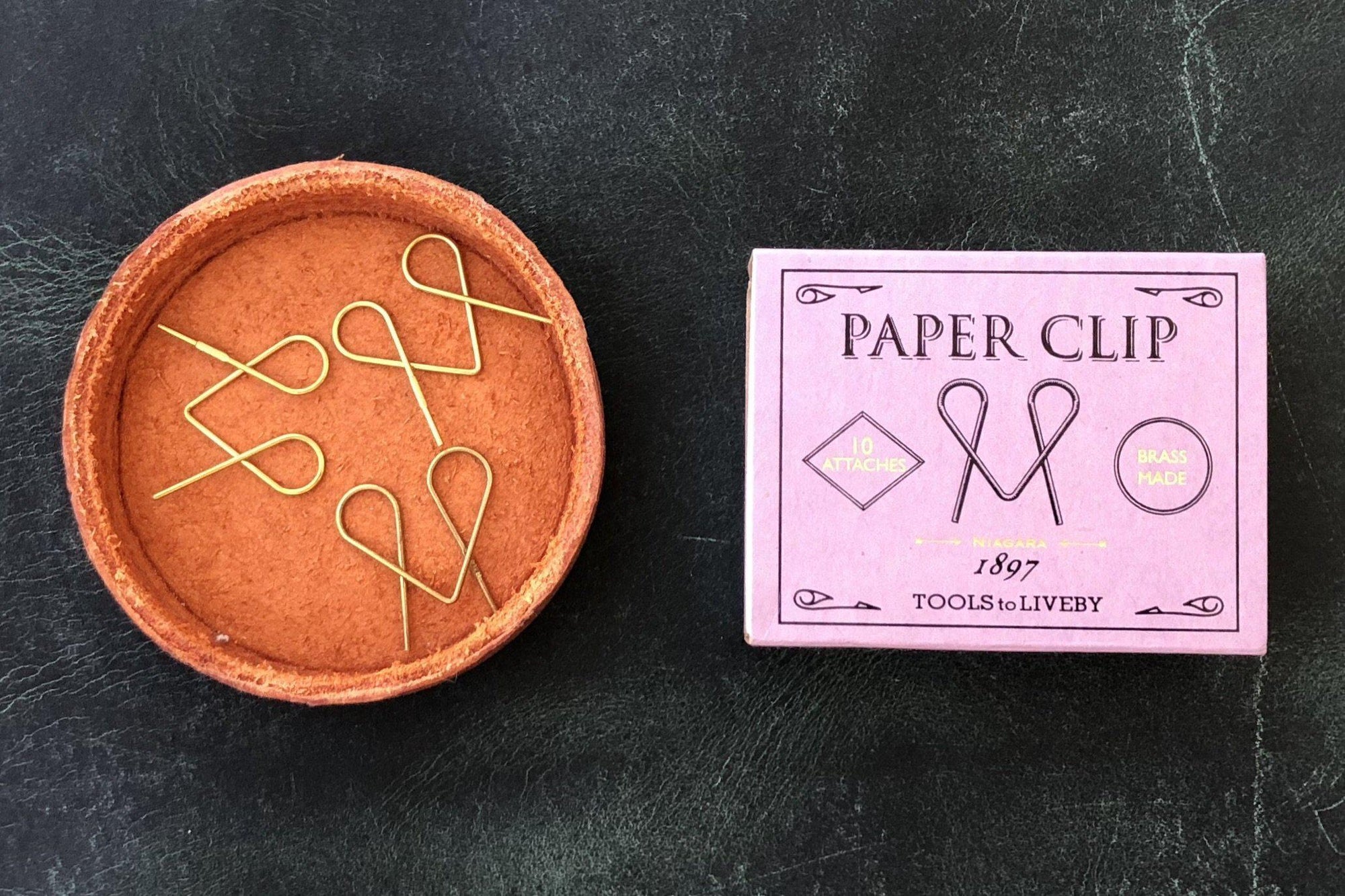 Tools to Liveby Brass Paper Clips (Niagara)-Galen Leather