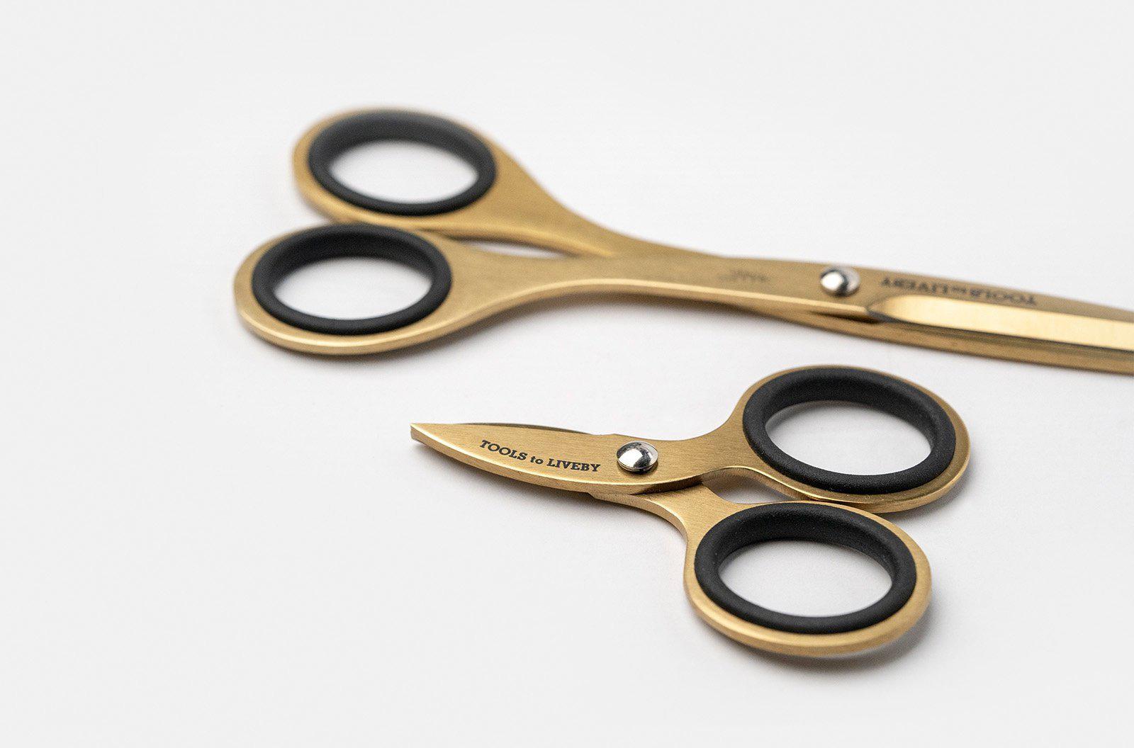 Mini Gold Scissors 3 - Japanese Stainless Steel - Galen Leather