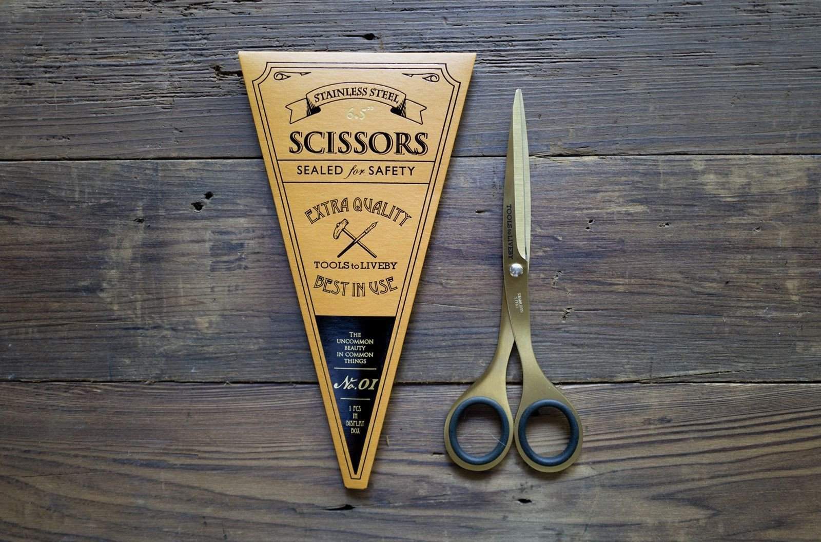 Tools to Liveby Gold Scissors 6.5"-Galen Leather