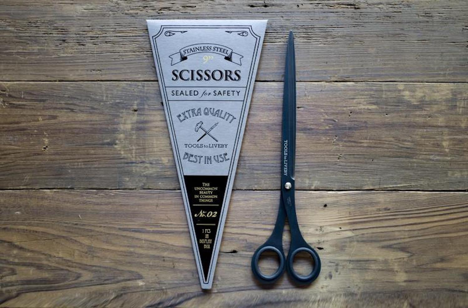 Tools to Liveby Long Black Scissors 9"-Galen Leather