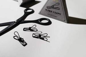 Tools to Liveby Wire Clips (Black Paper Clips)-Galen Leather