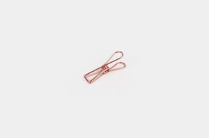 Tools to Liveby Wire C.lips (Rose Gold Paper Clips)-Galen Leather