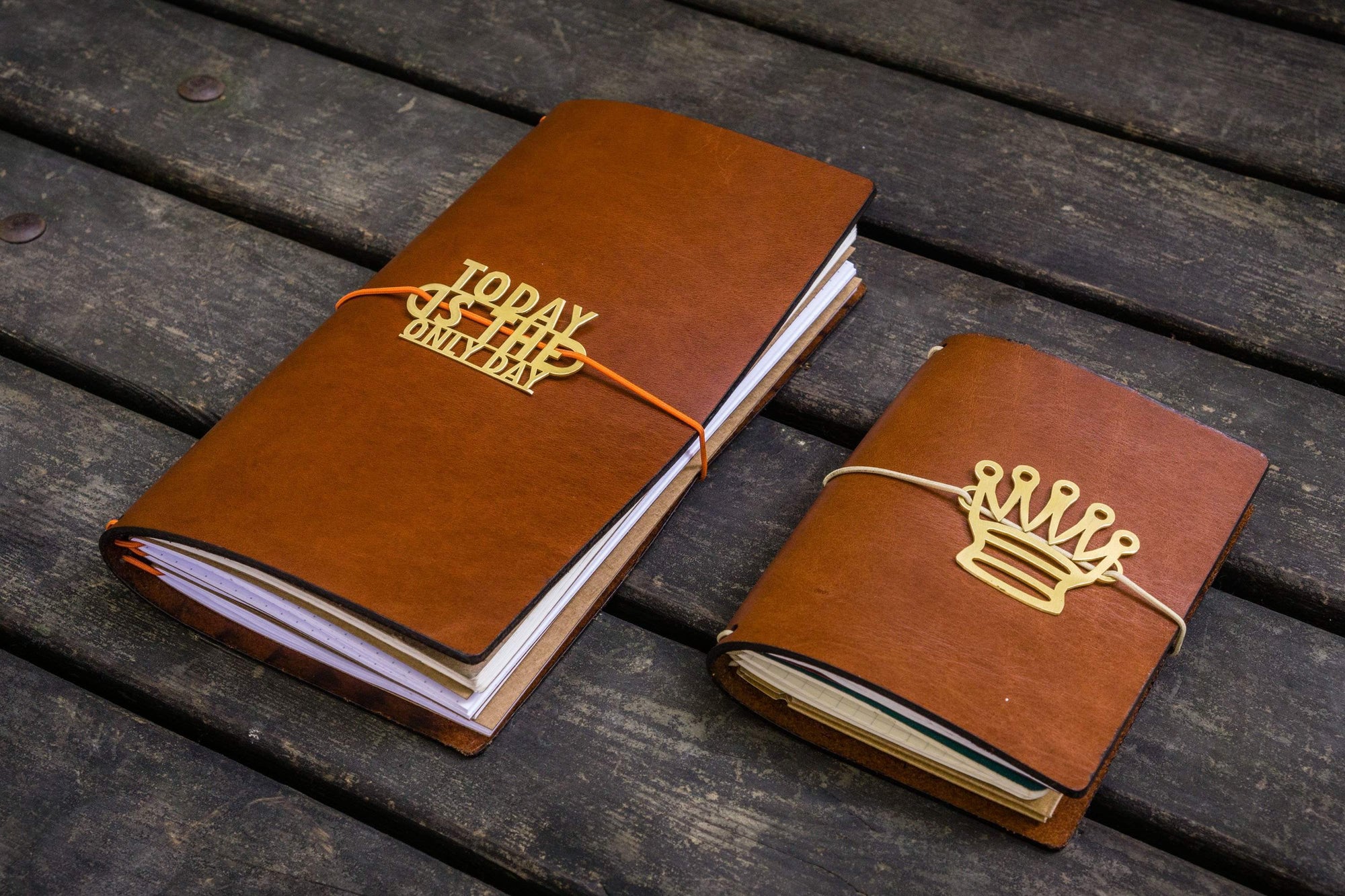 Handmade Genuine Leather Journal Notebook & Refills Paper Inserts