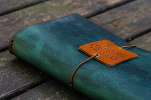 Traveler's Notebook Leather Cover-Crazy Horse Forest Green-Galen Leather