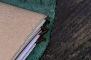 Traveler's Notebook Leather Cover-Crazy Horse Forest Green-Galen Leather