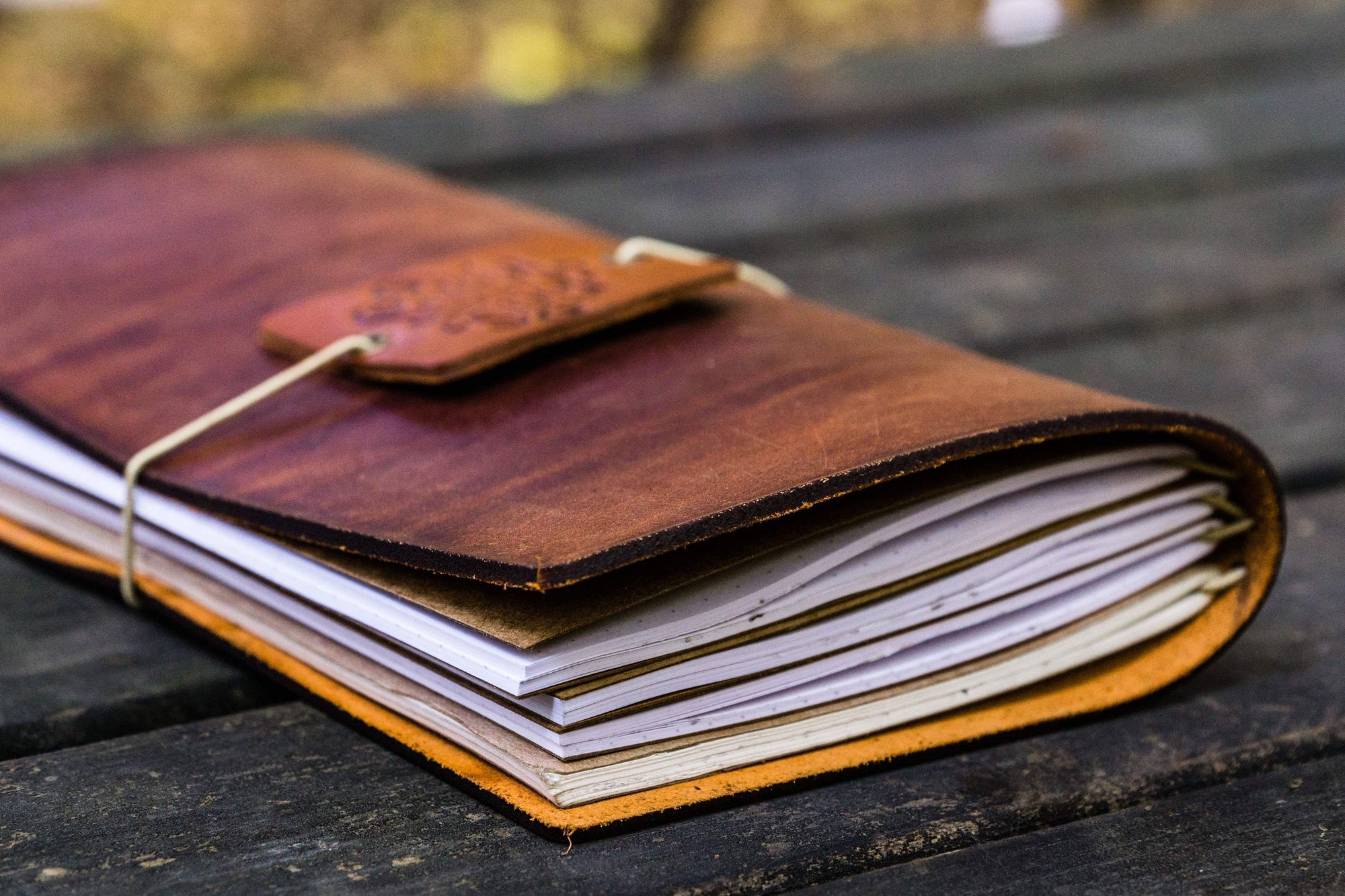 Traveler's Notebook Leather Cover - Crazy Horse Tan - Galen Leather Traveler's Notebook Leather Cover - Crazy Horse Tan - Galen Leather