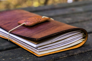 Traveler's Notebook Leather Cover-Crazy Horse Tan-Galen Leather