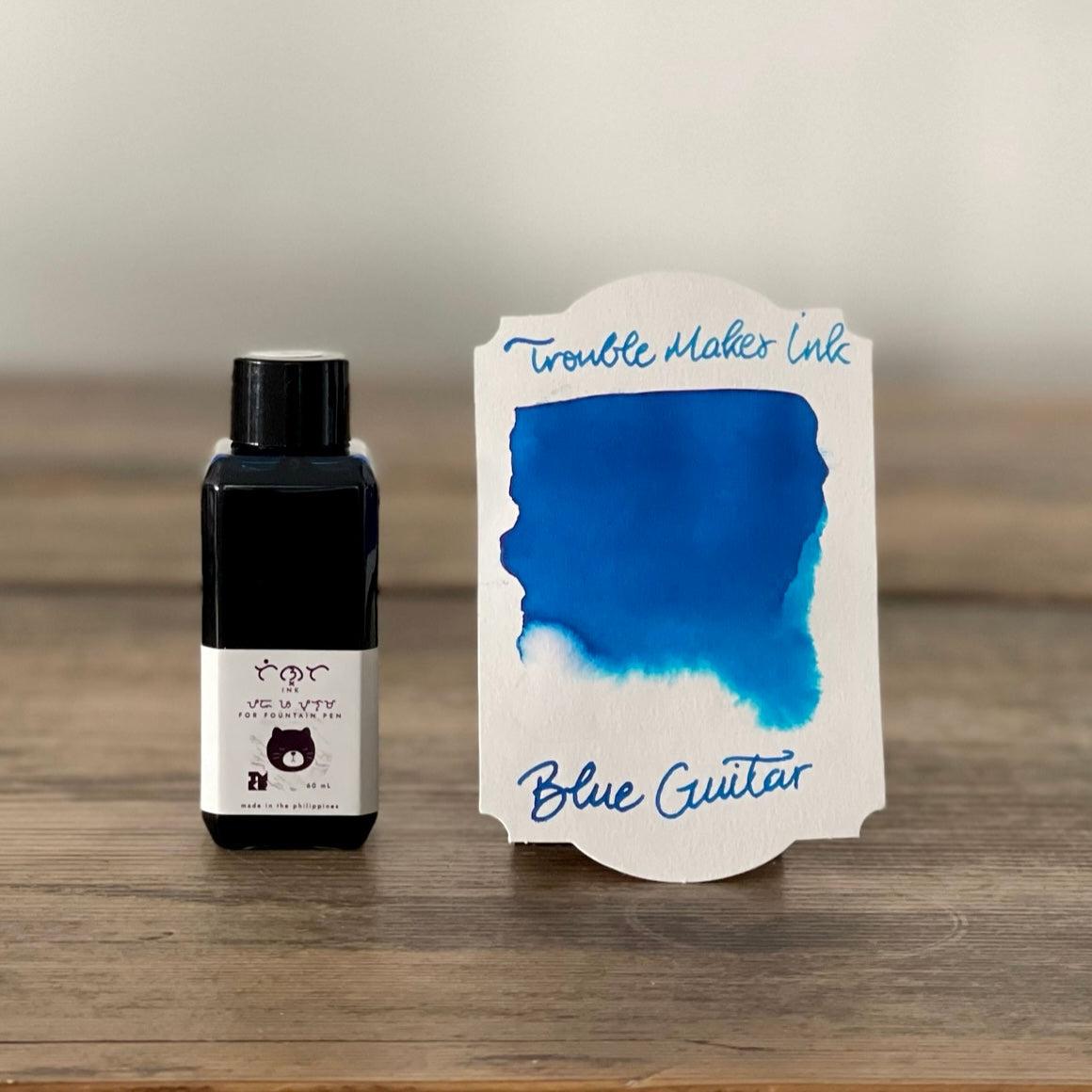 Troublemaker Blue Guitar Ink - 60 ml - Galen Leather