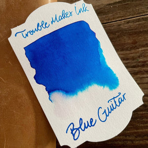 Troublemaker Blue Guitar Ink-bottle