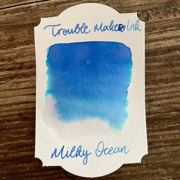 Chinese Blue Ink Montblanc Maya Blue Troublemaker Milky Ocean Ink