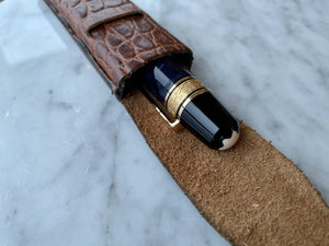 Vintage (NOS) single leather pen case-Galen Leather