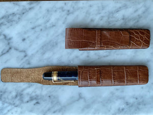Vintage (NOS) single leather pen case-Galen Leather