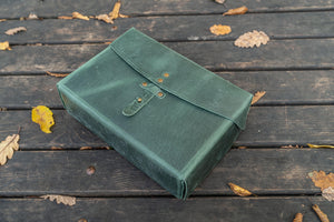 Writer's Medic Bag - Crazy Horse Forest Green-Galen Leather