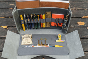 Writer's Medic Bag - Crazy Horse Smoky-Galen Leather