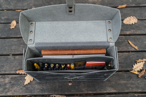 Writer's Medic Bag - Crazy Horse Smoky-Galen Leather